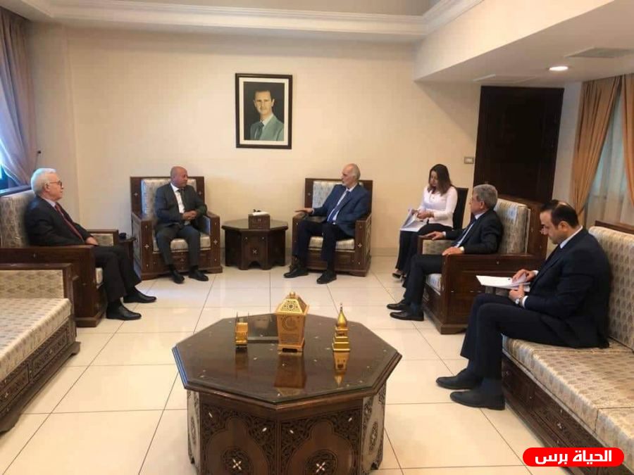 الجعفري لوفد فلسطيني: موقف سورية ثابت من كون القضية الفلسطينية هي القضية المركزية