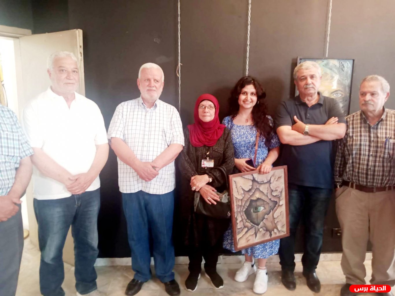 التجمع الفلسطيني للوطن و الشتات في لبنان يشارك في افتتاح معرض الفن التشكيلي 