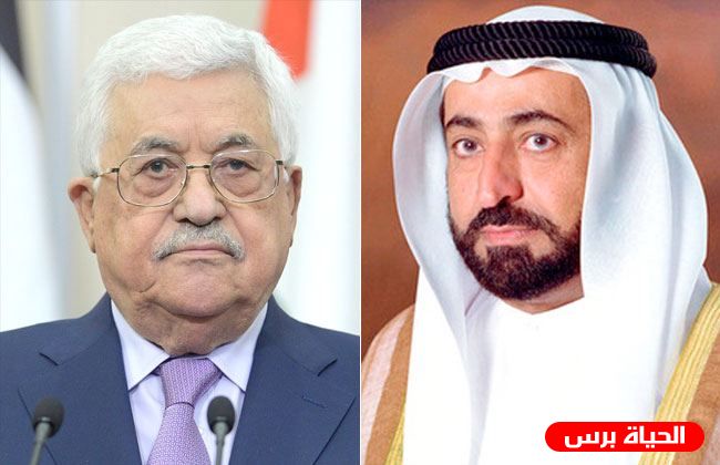 الرئيس عباس يهاتف حاكم الشارقة معزيا بوفاة نجله