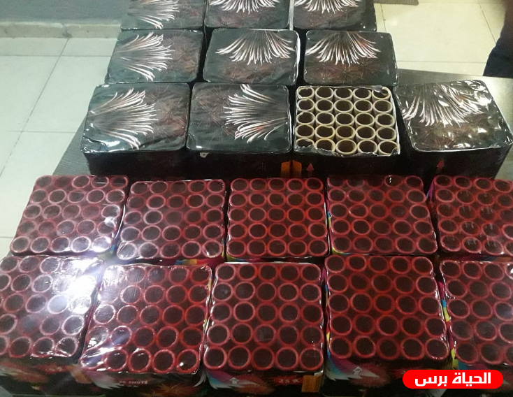 شرطة رام الله تضبط كميات كبيرة من الالعاب النارية 