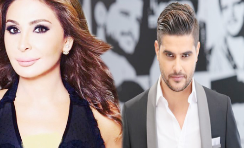 اليسا في لحظة حميمية مع ناصيف زيتون في بيروت