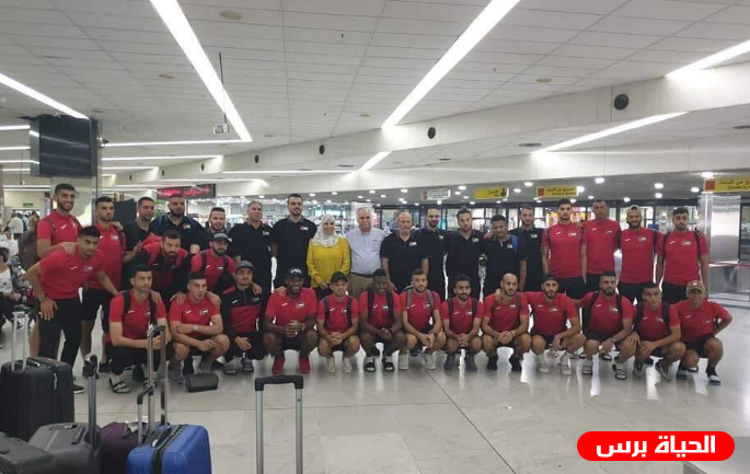  وصول بعثة منتخب فلسطين الى العراق لخوض بطولة غرب اسيا 