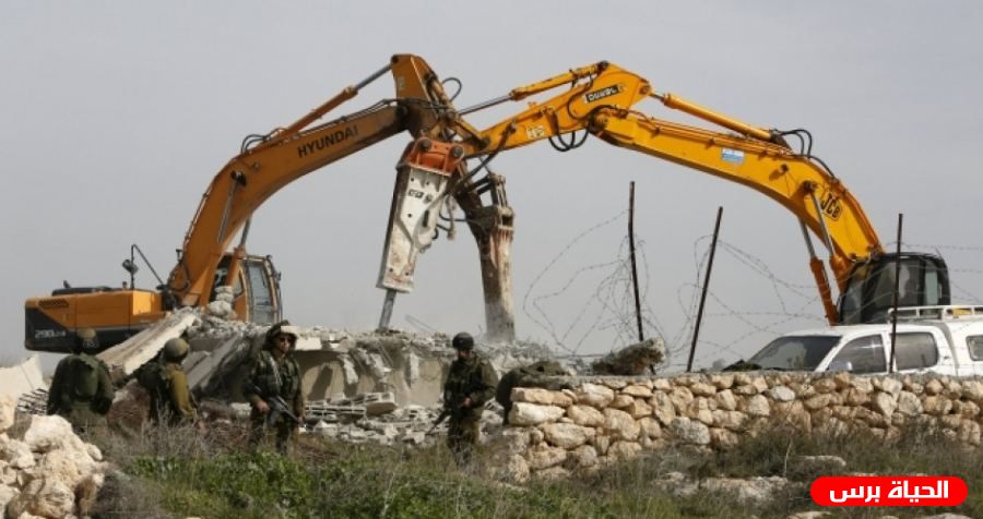 الاحتلال يهدم غرفة متنقلة في عزبة سلمان جنوب قلقيلية 