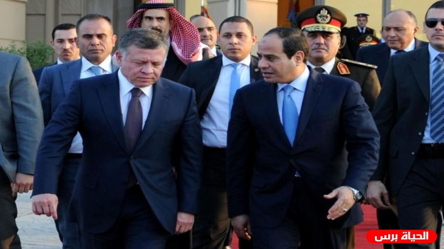 السيسي والعاهل الأردني يؤكدان أهمية تكثيف جهود استئناف المفاوضات وفقا للمرجعيات الدولية ومبادرة السلام العربية