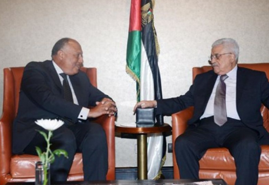وزير الخارجية المصري يصل رام الله للقاء الرئيس عباس