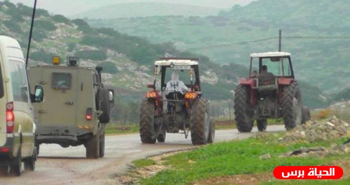 الاحتلال يستولي على جرارات زراعية في الأغوار الشمالية