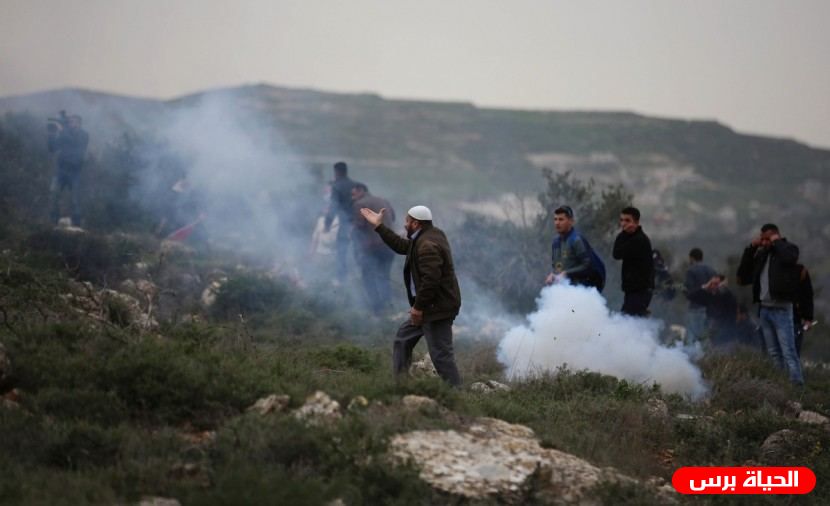أصابة خمسة مواطنين بالرصاص المعدني خلال مواجهات مع الاحتلال في بيتا