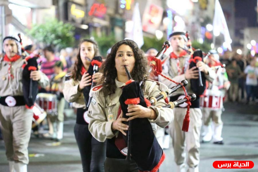 استعراض كشفي يجوب شوارع رام الله والبيرة احتفالا بعيد الأضحى 