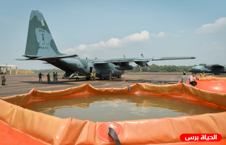 طائرات حربية تشارك بعملية مكافحة حرائق غابات الأمازون