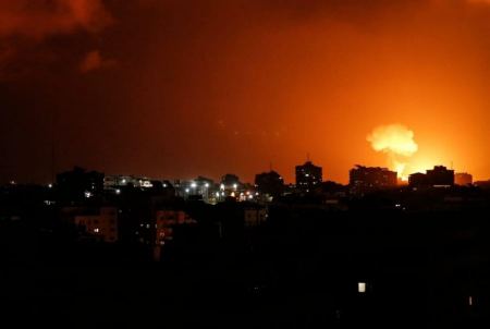 Israeli attacks on the besieged Gaza Strip continue for the second week from the land and sea