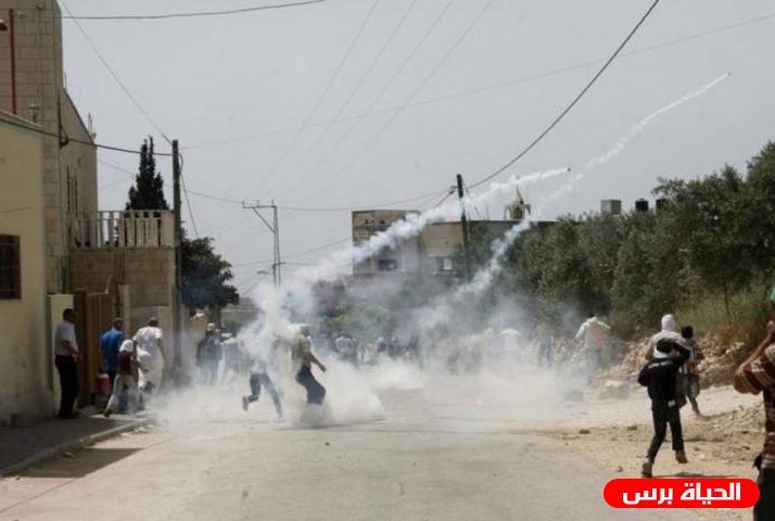 إصابة شاب بالرصاص المعدني خلال قمع الاحتلال مسيرة كفر قدوم الأسبوعية