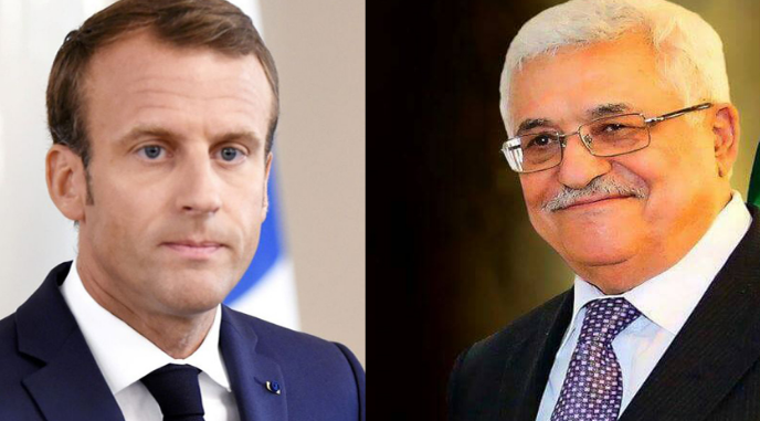 الرئيس عباس لماكرون: لا يحق لأحد أن يتحدث بالنيابة عنا