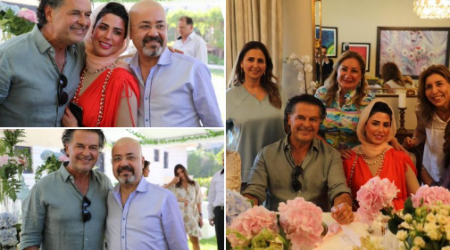 صور زوجة السفير العراقي مع راغب علامة تثير أزمة