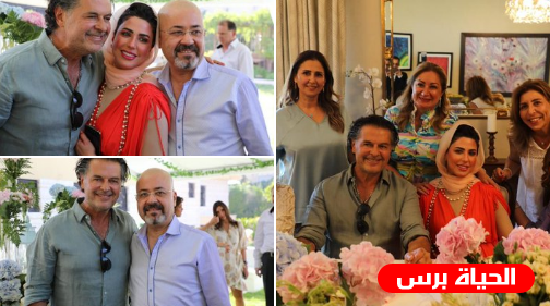 صور زوجة السفير العراقي مع راغب علامة تثير أزمة