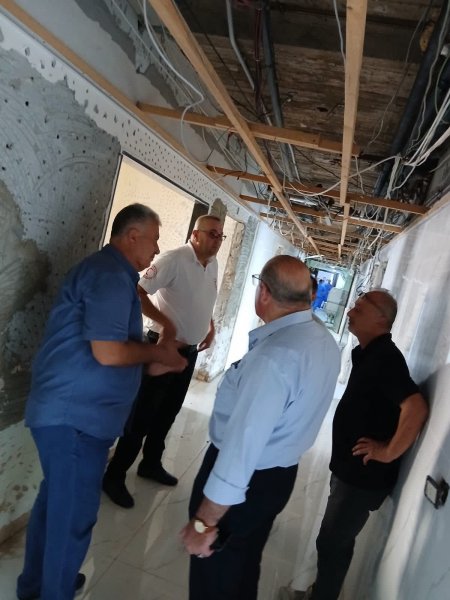 زيارة تفقدية لمدير عام الهلال الأحمر الفلسطيني إلى مستشفى الشهيد محمود الهمشري في صيدا