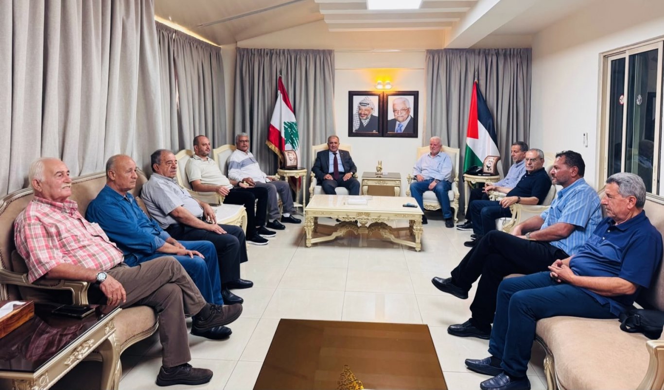 قيادة فصائل منظمة التحرير تبحث مع السفير محمد الأسعد المستجدات السياسية وأوضاع المخيمات في لبنان