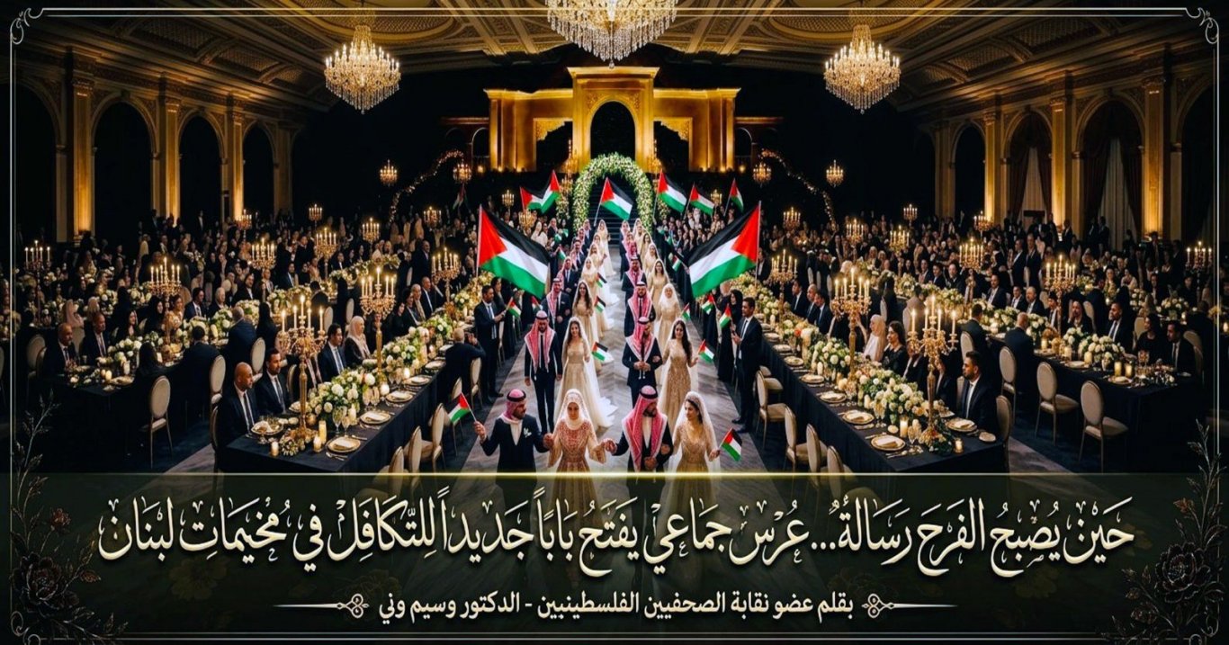 حين يصبح الفرح رسالة... عرس جماعي يفتح باباً جديداً للتكافل في مخيمات لبنان