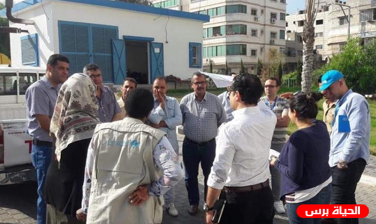 بلدية غزة تطلع وفداً دولياً على مشروع الطاقة البديلة لتغذية المرافق الحيوية