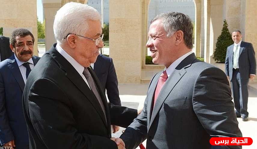 الرئيس عباس يجتمع مع العاهل الأردني