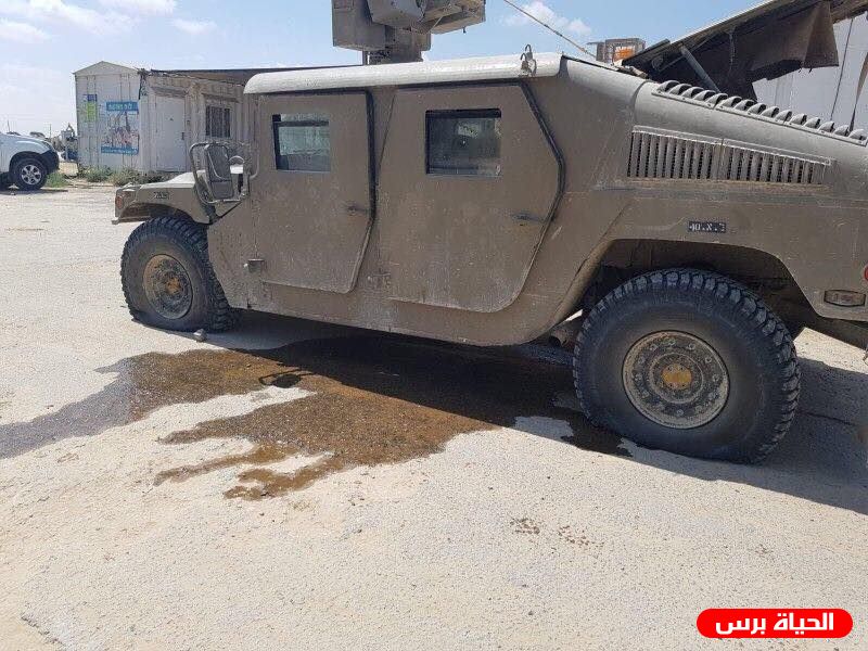 طائرة مسيرة تستهدف جيب للاحتلال قرب حدود غزة