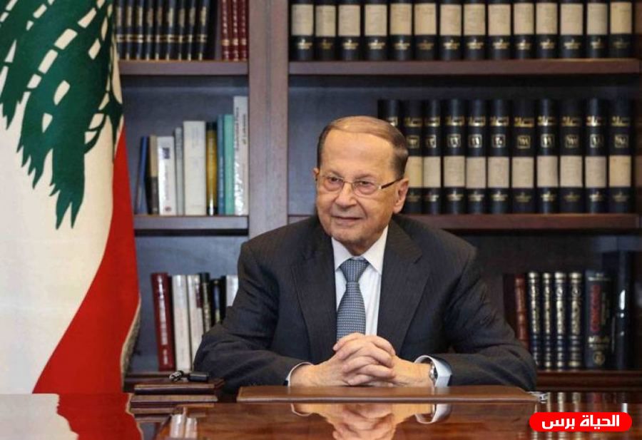 الرئيس اللبناني: علينا العودة لحمل شعار قضية فلسطين