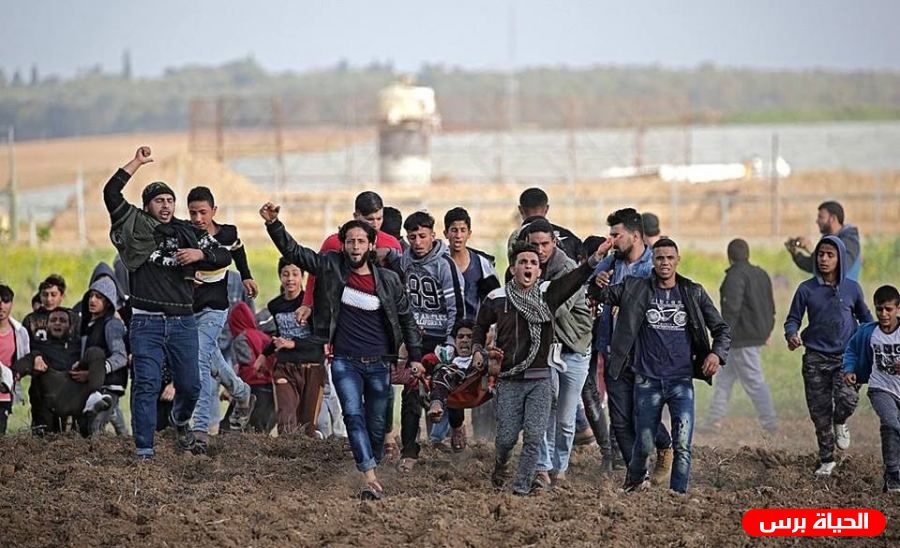 محدث:اصابات بالرصاص الحي والعشرات بالاختناق خلال قمع الاحتلال للمسيرات السلمية شرق قطاع غزة