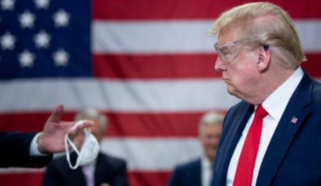Donald Trump's most recent assault on cover wearing might be his most noticeably awful yet
