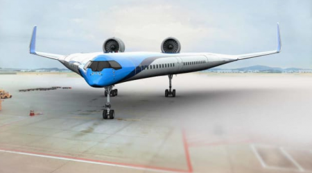 Advanced 'Flying-V' plane makes fruitful lady flight
