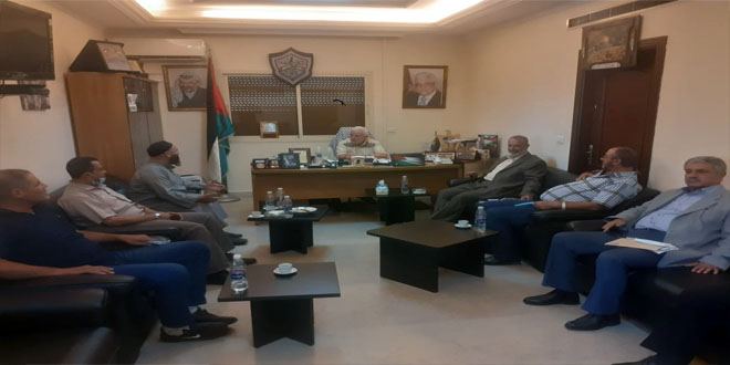 أبو العردات إلتقى وفدا من مخيم نهر البارد الجديد وجرى بحث لآخر المستجدات حول أوضاع المخيم