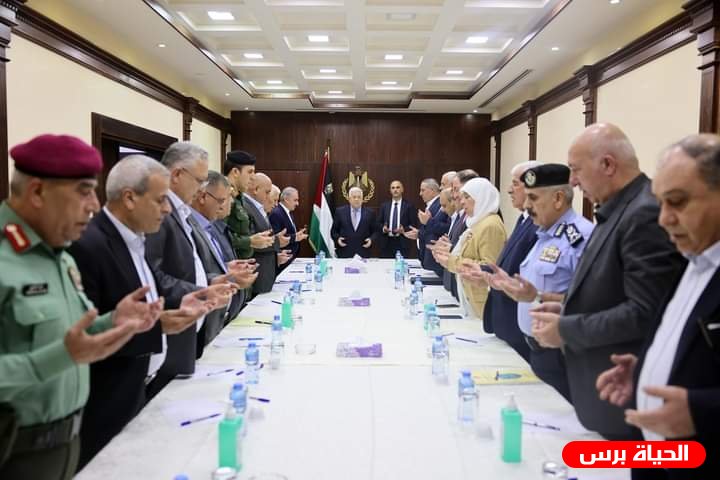 الرئيس محمود عباس يترأس اجتماعا لقادة الأجهزة الأمنية والمحافظين