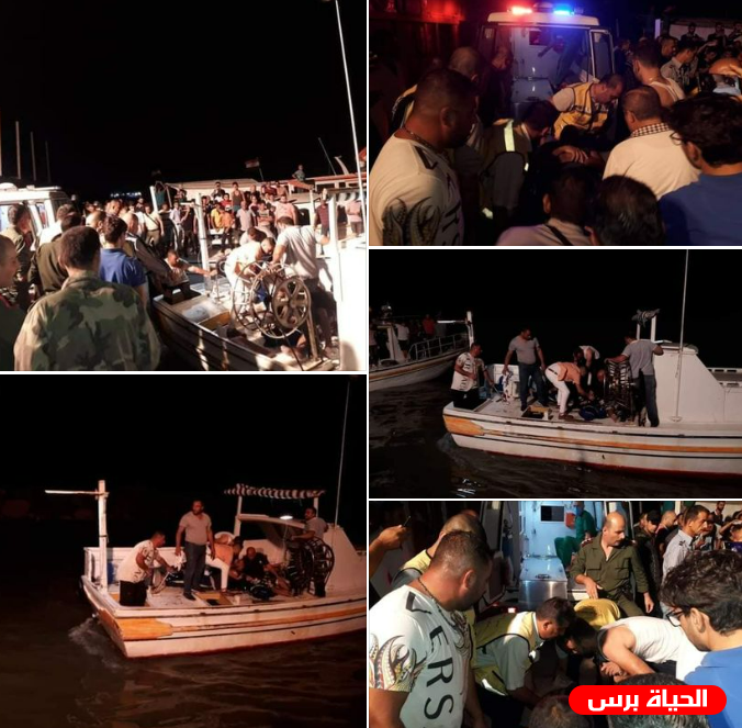 ارتفاع عدد ضحايا حادث مركب طرطوس لأكثر من 70 وفاة