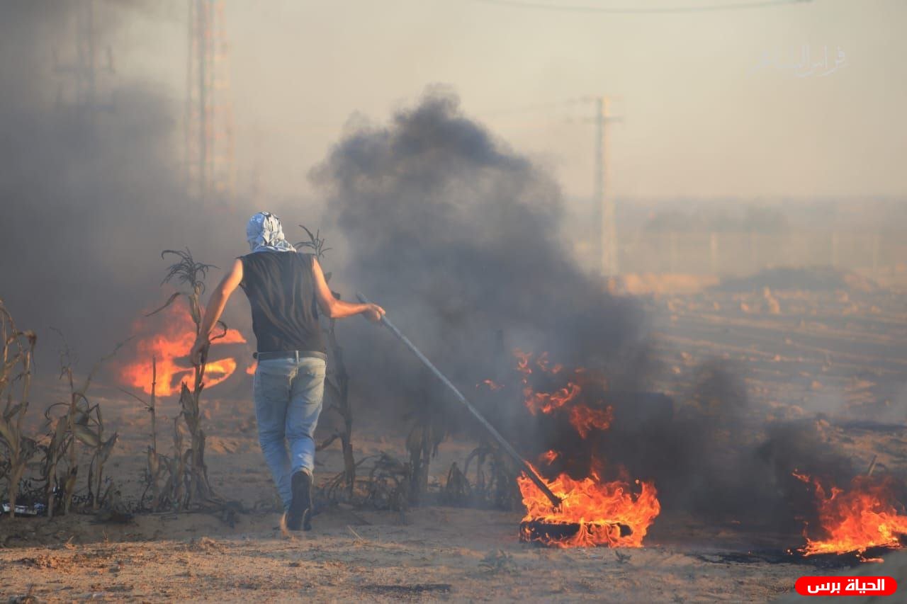 اصابة 5 مواطنين برصاص الاحتلال على حدود غزة
