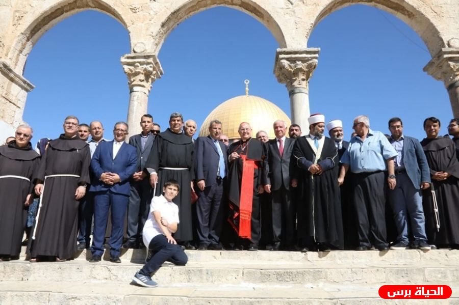 الكاردينال ساندري يزور المسجد الأقصى المبارك