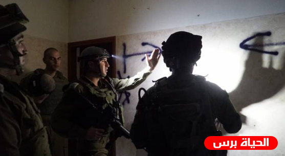قوات الاحتلال تاخذ قياسات منزل متهمين بتنفيذ عملية حوميش