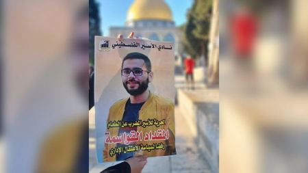 هيئة الأسرى : أطباء الاحتلال حاولوا تغذية الأسير المضرب مقداد القواسمة بالقوة