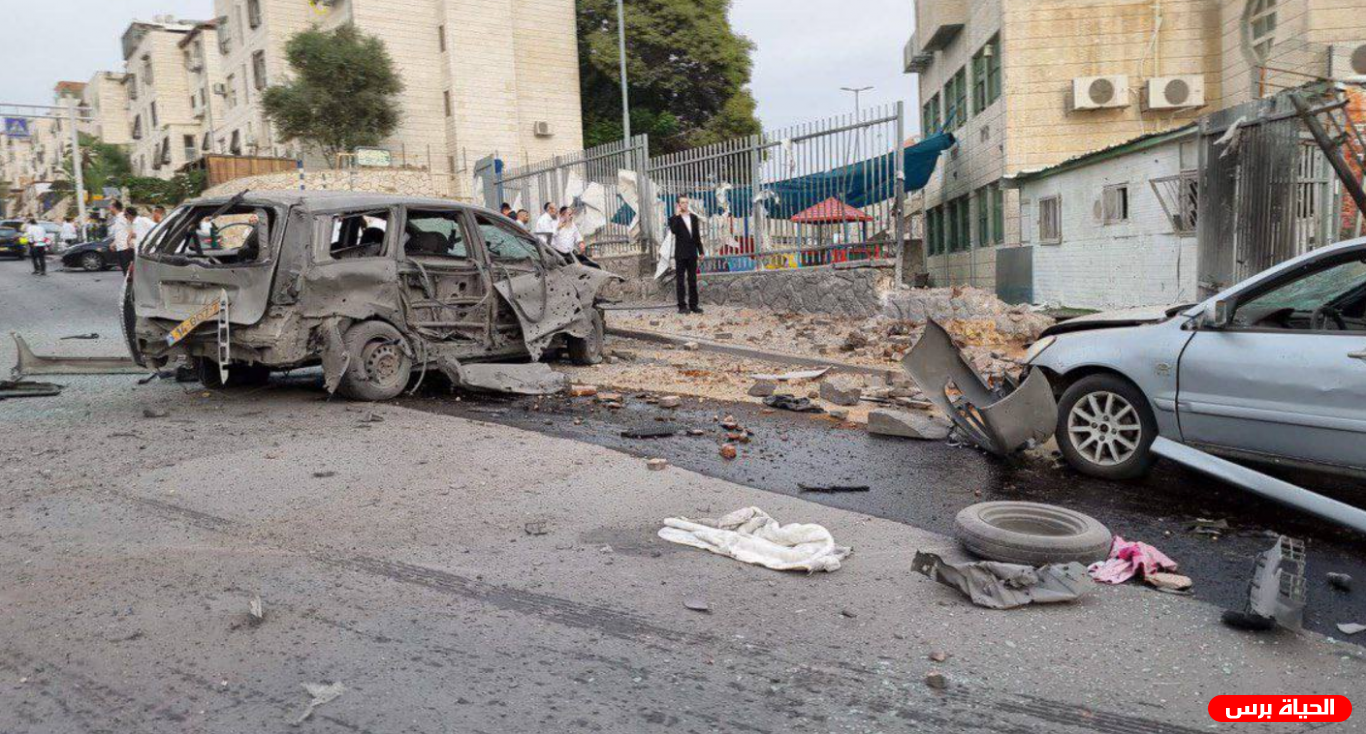 إصابة مستوطنين بقصف صاروخي على القدس