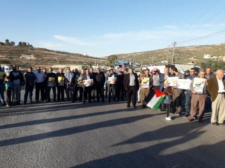 جنين: وقفة تضامنية مع 4 أسرى مرضى