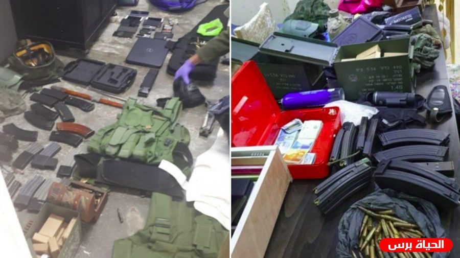 جيش الاحتلال يفكك خلايا لحماس ويصادر كميات كبيرة من السلاح
