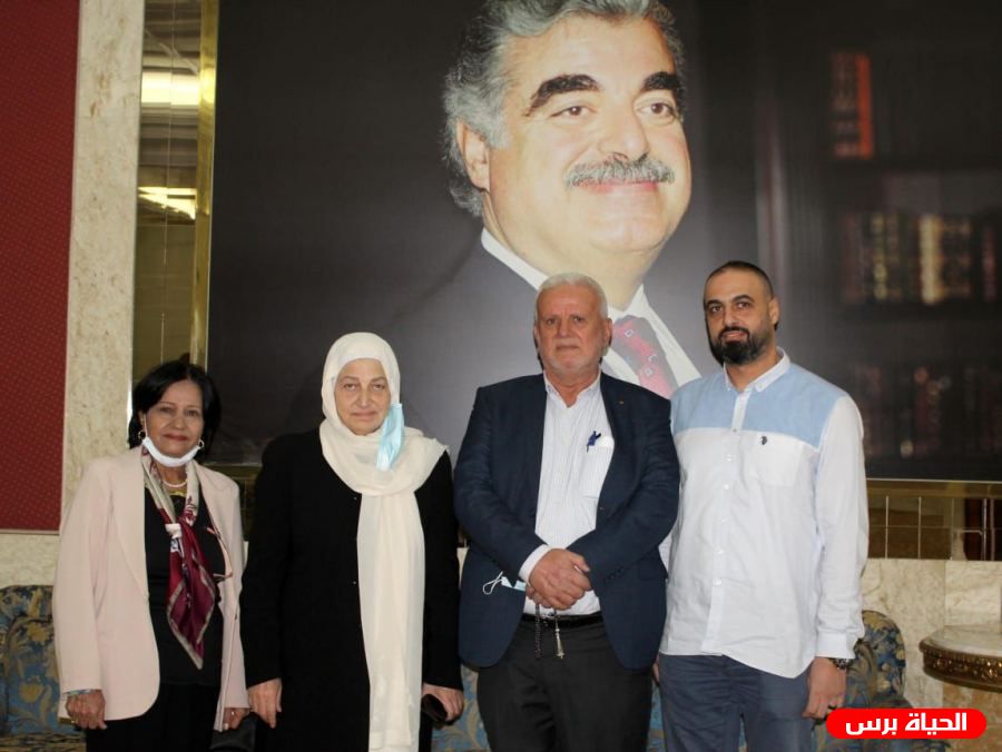 بهية الحريري تبحث مع أبو العردات وجبريل بالوضع الصحي في المخيمات وتنظيم حملات تلقيح مشتركة