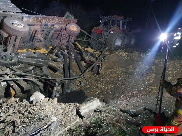 بولندا عاجل الان : مقتل شخصين جراء سقوط صواريخ روسية في بولندا