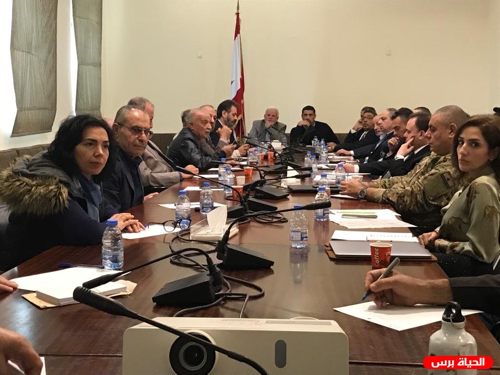 عقد الاجتماع الدوري بين لجنة الحوار اللبناني الفلسطيني وهيئة العمل الفلسطيني في السرايا