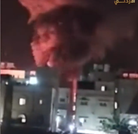 اسباب حريق العقبة : انفجارات وحريق كبير في مستودع بنزين بالشلالة