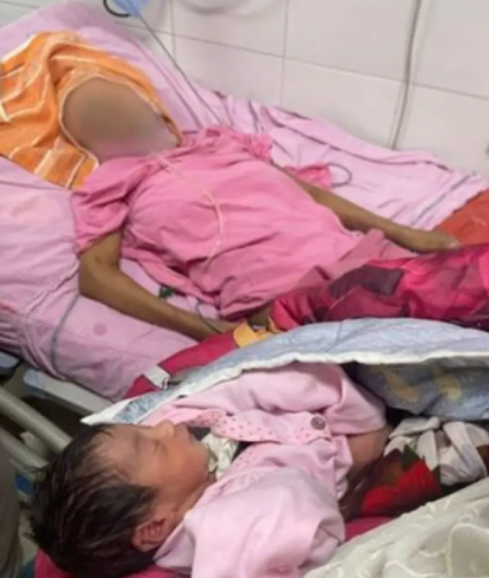 حادثة غريبة .. سيدة حامل تضع مولودتها وهي في غيبوبة منذ أشهر