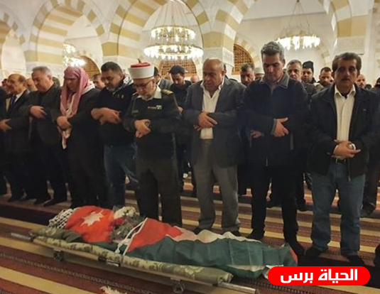 تشييع جثمان الشهيد سامي أبو دياك في الأردن
