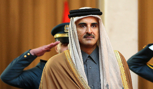 أمير قطر يعد بدعم حكومة الوفاق الليبية أمنياً واقتصادياً