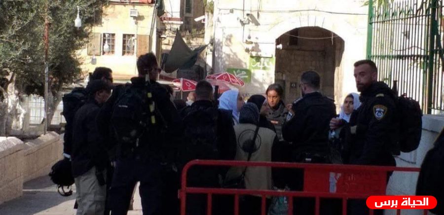 الاحتلال يعتقل 5 فتيات من محيط مصلى باب الرحمة