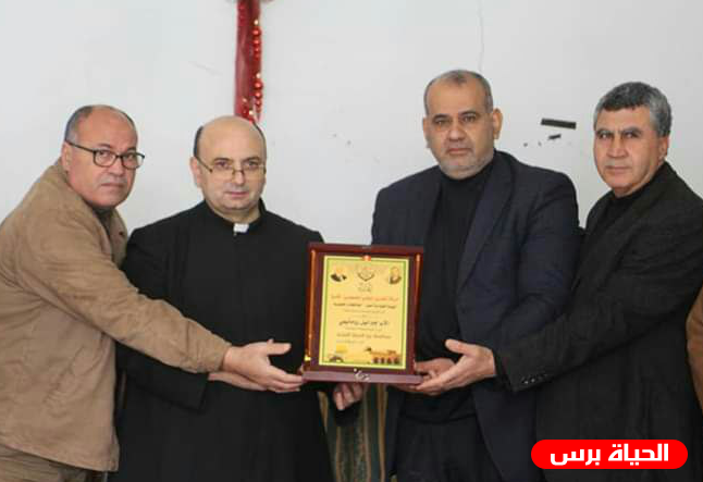 وفد من قيادة حركة فتح يقدم التهاني والتبريكات للطائفة المسيحية بالميلاد المجيد