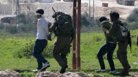 Israeli occupation forces detain at least nine Palestinians from the occupied territories