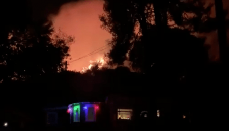 Silverado Canyon Burns Again As Bond Fire Erupts Under High Winds 