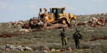 Settlers raze large tracts of Palestinian land south of Nablus